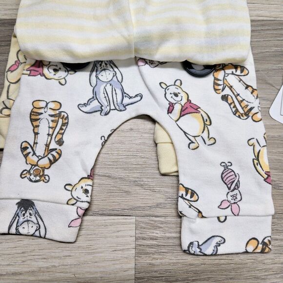Disney Baby Winnie The Pooh Pants Jogger 3 Pack Newborn - Picture 3 of 4